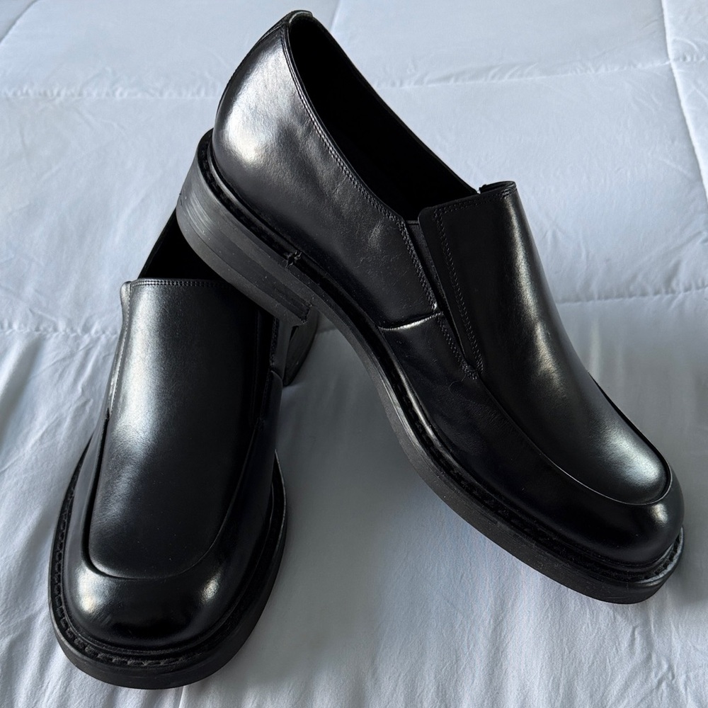 MEN’S BOSTONIAN STRADA BLACK LEATHER CLASSIC LOAFERS NEW NEVER WORN SIZE 9